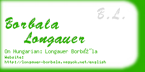 borbala longauer business card